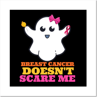 Breast Cancer Doesn't Scare Me - Halloween Breast Cancer Posters and Art